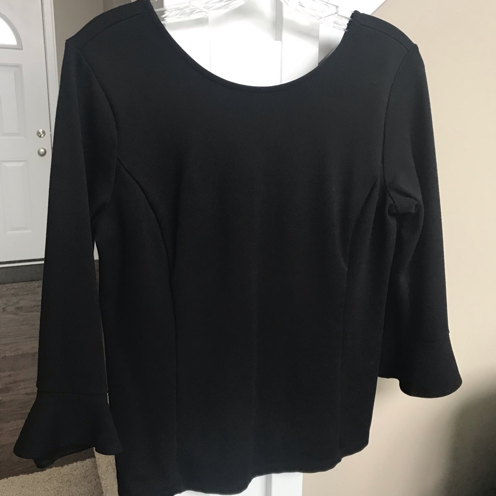 WORN ONCE Talbots bell sleeve stretch top